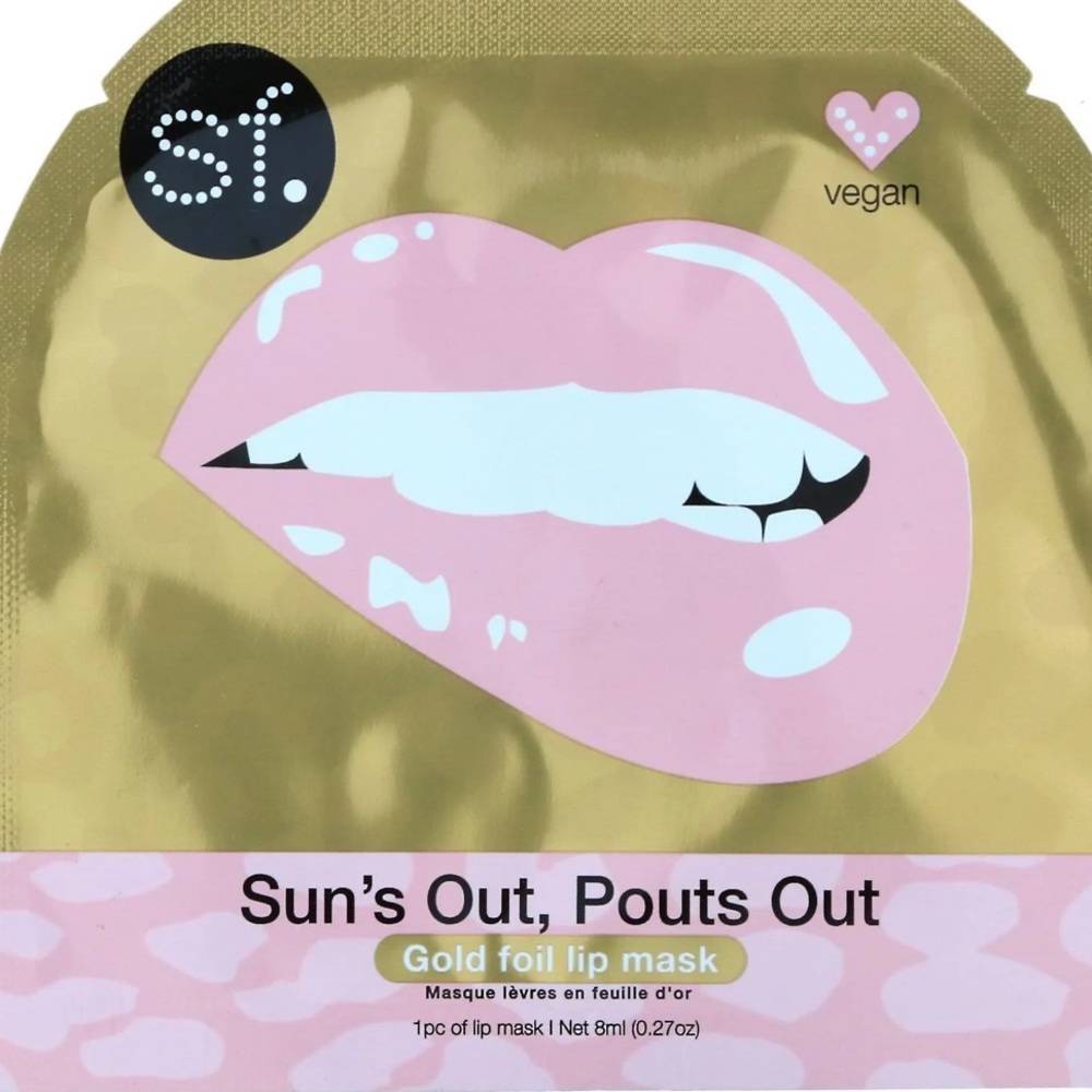 SFGlow Sun's Out Pouts Out Gold Foil Lip Mask 1 Sheet